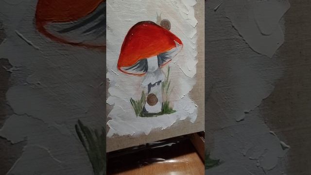 Новый год и новая работа! Рисую мухомор) смотреть онлайн