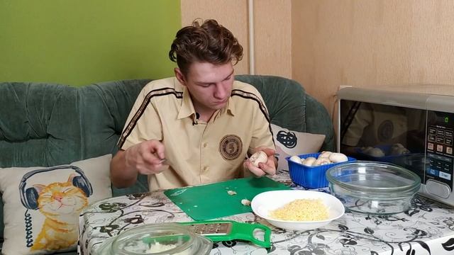 Новогодний марафон.  День четвертый.  Фаршированные шампиньоны
