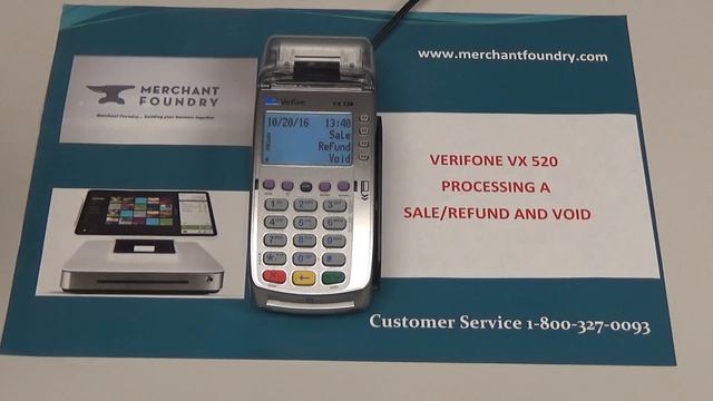 VX520 - how to run refund