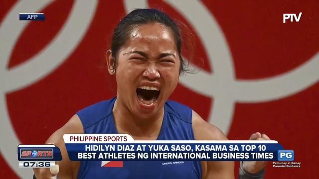 Hidilyn Diaz at Yuka Saso kasama sa top 10 best athletes ng International Business Times