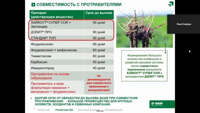 Система защиты семян и посевов сои BASF смотреть онлайн