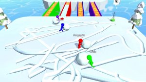 Дорога из снежков Snow Race | Красочный мультик для детей