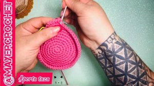 Crochet fácil tutorial paso a paso / porta taza a crochet de gatito 🐈⬛🐈 #crochet #amigurumi #taza