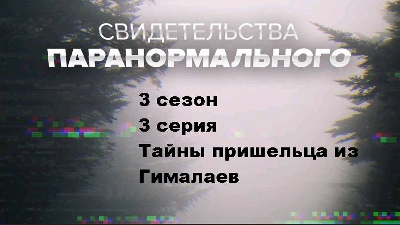 Свидетельства паранормального. Тайны пришельца из Гималаев (3/8)