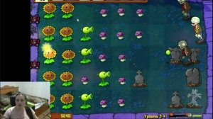 Растения против Зомби (Plants vs Zombies). Прохождение игры, уровень 2-4