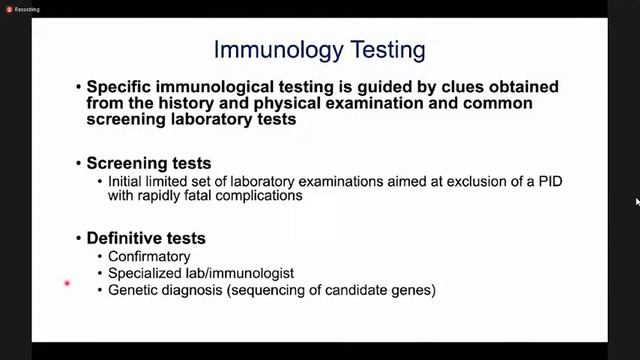 Primary Immunodeficiency Diagnosis