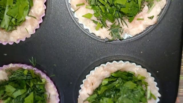 Куриные маффины с начинкой. Отличный вариант для обеда!