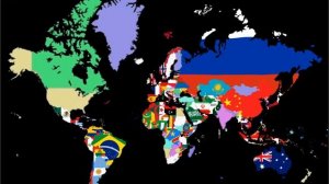 (TIME-LAPSE) How i made a World Map With Flags Using IbisPaint X