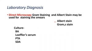 lab diagnosis of Sore throat