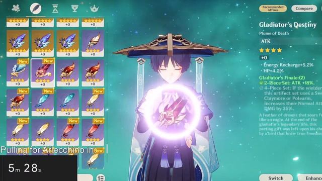 PULLING FOR FATHER! Coming back to Genshin for ARLECCHINO [Live with Aster] смотреть онлайн