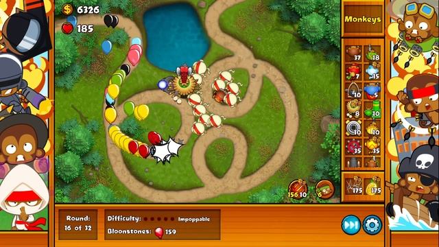 Lets Play Bloons Monkey City ZOMG Impoppable Loopy Lop Forest Map No Commentary 708 смотреть онлайн