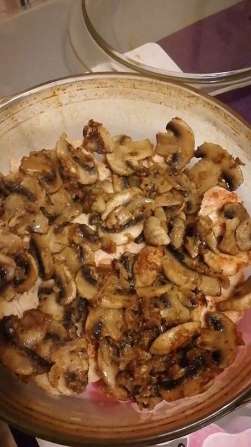 Сочная Индейка с Шампиньонами в Сливочном Соусе🍗 #shorts #food