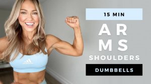 Caroline Girvan - 15 Min DUMBBELL ARMS & SHOULDER WORKOUT at Home | No Repeat