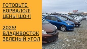 ГОТОВЬТЕ КОРВАЛОЛ! ЦЕНЫ НА АВТО ШОК! 2025! ВЛАДИВОСТОК! РЫНОК ЗЕЛЕНЫЙ УГОЛ.