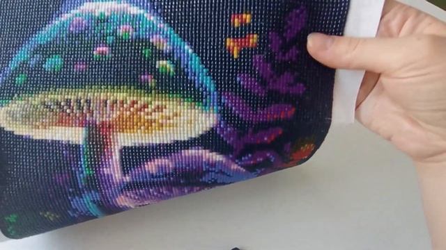 Итог Волшебные грибы Распаковка Lakarti Алмазная мозаика #diamondpainting #алмазнаямозаика