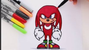 Как нарисовать ехидну Наклза Рисование ехидны Наклза