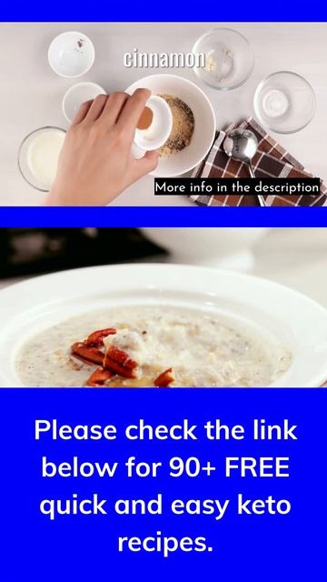 Healthy Delicious Quick Easy Keto Low Carb Recipe|Cinnamon Breakfast Oats|#keto #shorts #weightloss смотреть онлайн