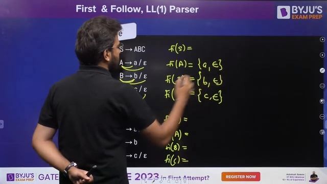 First and Follow, LL(1) Parser | Compiler Design | GATE Computer Science Engineering (CSE) 2023 Exa смотреть онлайн