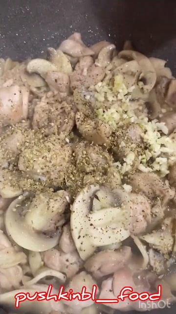 Паста с курицей и грибами. #shorts #pasta #паста смотреть онлайн