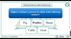 DAY - 81 ║ MODEL QUESTIONS FOR IBPS AFO║FCI║NABARD║ TSPSC-AEO║SSC-AGRICULTURE