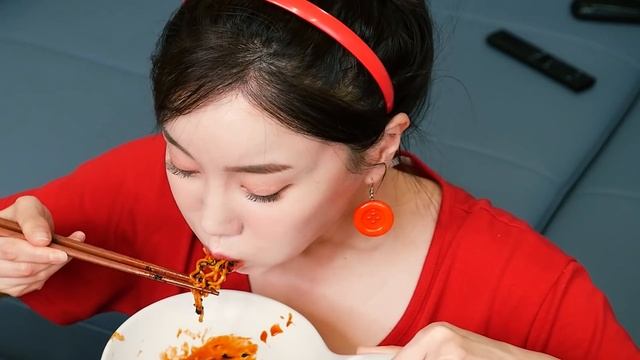 [Mukbang ASMR] 화끈한 🔥 직접만든 불닭 팽이버섯 & 불닭볶음면 먹방 레시피 Spicy Buldak Enoki Mushrooms Eatingshow Ssoyoung