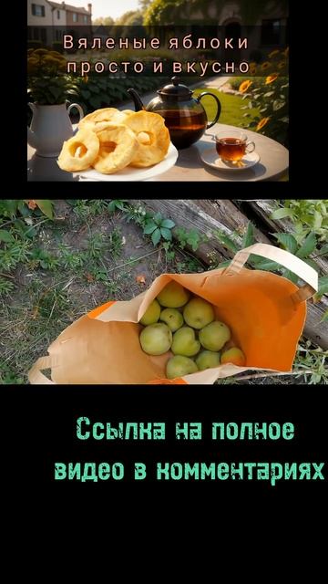 Вкуснятина Вяленые яблоки - простой рецепт #вяленые #яблоки #рецепты смотреть онлайн