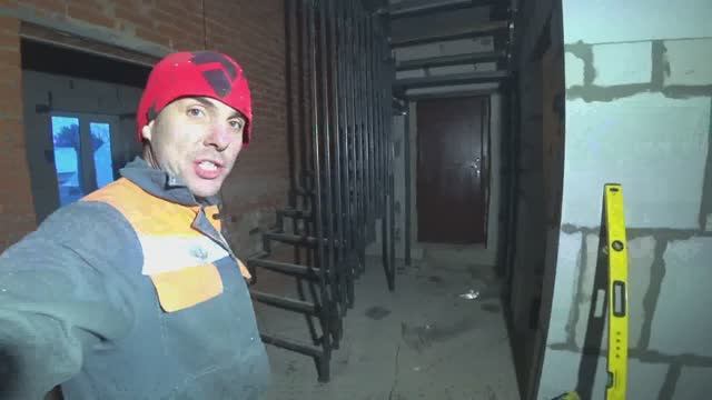 Металлокаркас лестницы на 180 градусов г.Пермь