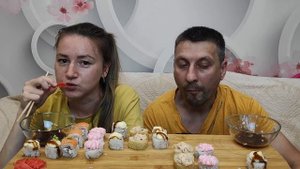МУКБАНГ РОЛЛЫ ЗАПЕЧЕННЫЕ ФИЛАДЕЛФИЯ 🍣 | #mukbang #мукбанг