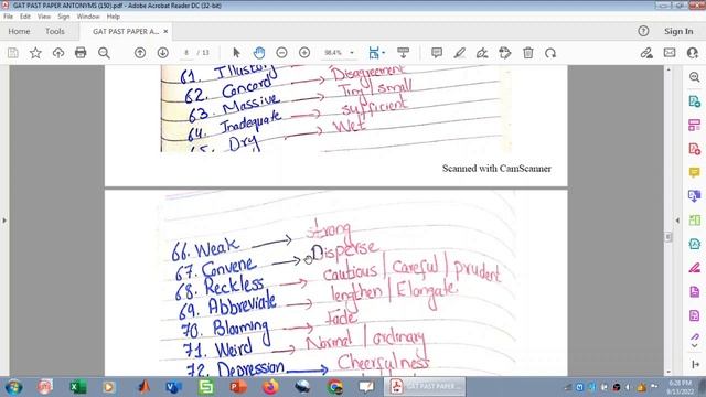 148 Antonyms of NTS GAT General Past papers of 2020,2021 and 2022- GAT General past paper antonyms смотреть онлайн