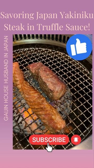 Savoring Japan Yakiniku Steak in Truffle Sauce!! #shorts смотреть онлайн