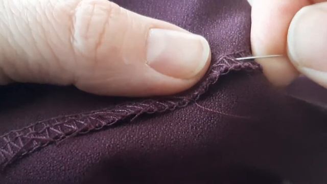 How to make invisible stitch? Sewing invisible “blind” hems.Как подшить брюки?Потайной ручной шов.