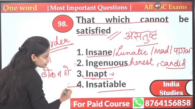 Previous Year Vocabulary for all exams || SSC CGL MAINS, || CPO||CHSL||STENO, CDS ,MTS , NTPC ,BANK