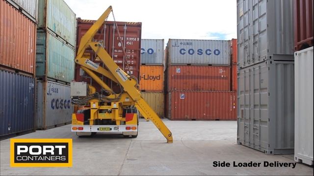 Side Loader Truck Delivery - Port Shipping Containers