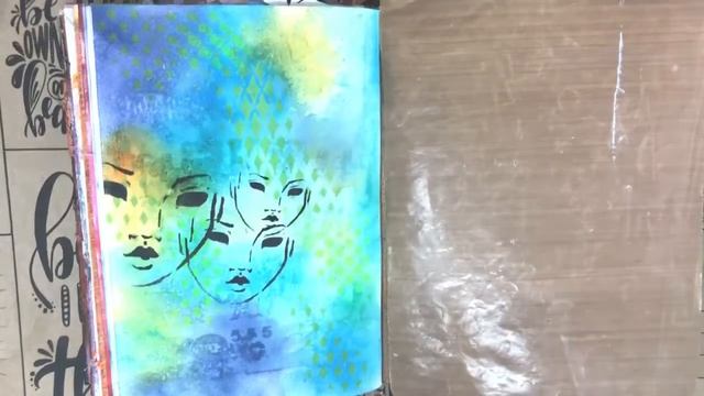 Be You Tiful art journal page