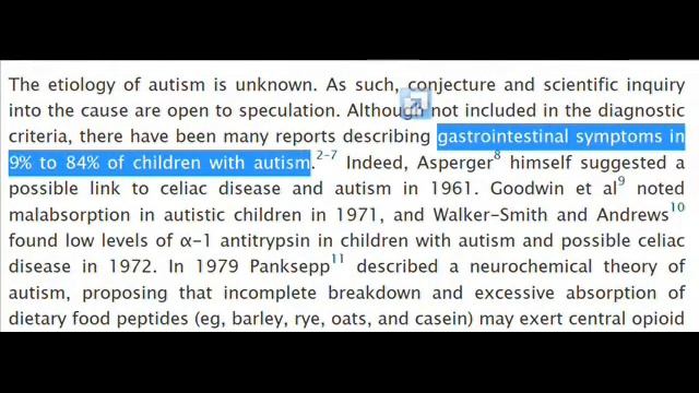 Autism is a Gut Disease