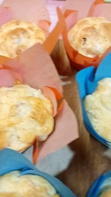 маффины с курицей и сыром