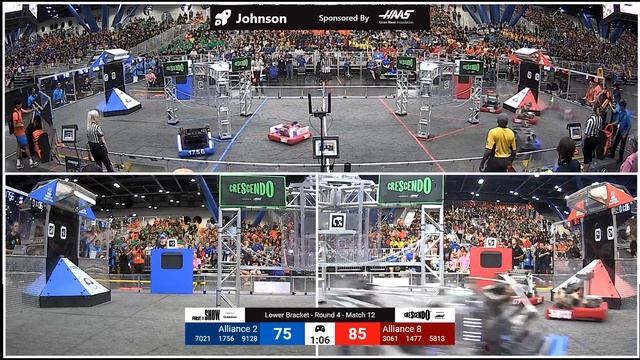 Match 12 (R4) - 2024 FIRST Championship - Johnson Division sponsored by Gene Haas Foundation