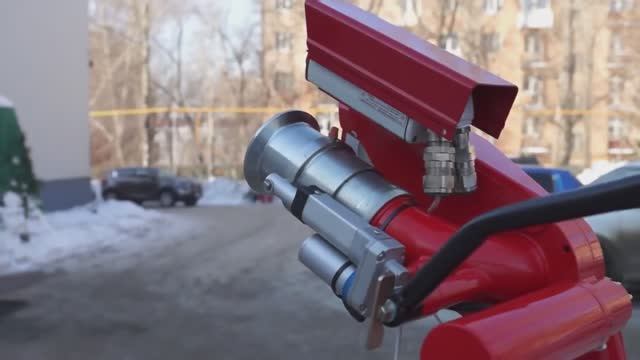 Пожарный лафетный ствол под управлением универсального интеллектуального детектора УИД-01