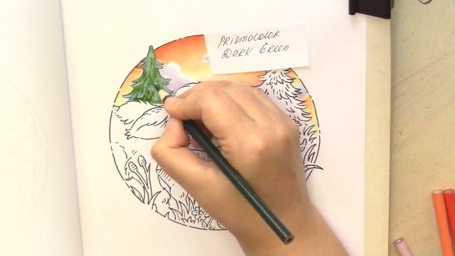 Nice to meet you, Mr.Calf!  Part 1 #Coloring in 'Matchstick Mouse: Springtime'  #adultcoloring