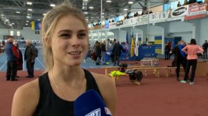 Юлия Левченко, прыжки в высоту. О старте нового сезона-2017. "Різдвяні старти", Киев, 10/01/2017