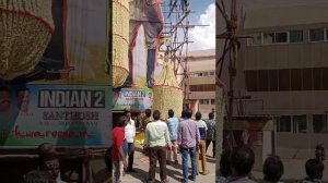 Indian 2 Movie Big Garland Celebration  | Kamal Haasan Fans Bangalore | Aruna Theatre | #Indian2