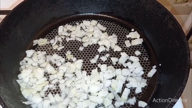 Жареные шампиньоны с луком смотреть онлайн