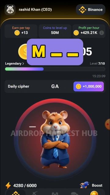 14th June Today Cipher Code Hamster kombat  morse code unlock #short #hamsterkombat #morsecode
