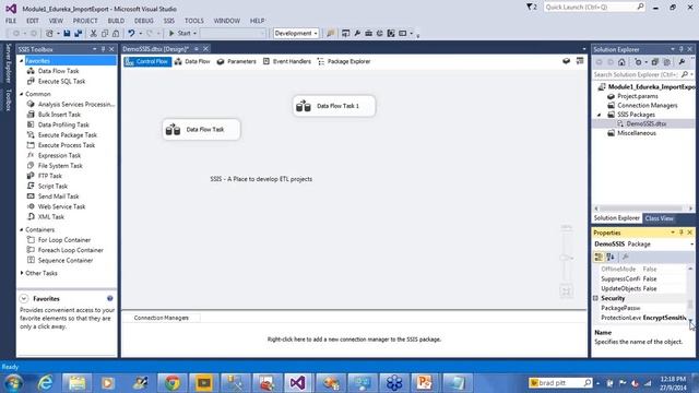 Creating Basic Package With SSIS I MSBI Training Video  Edureka