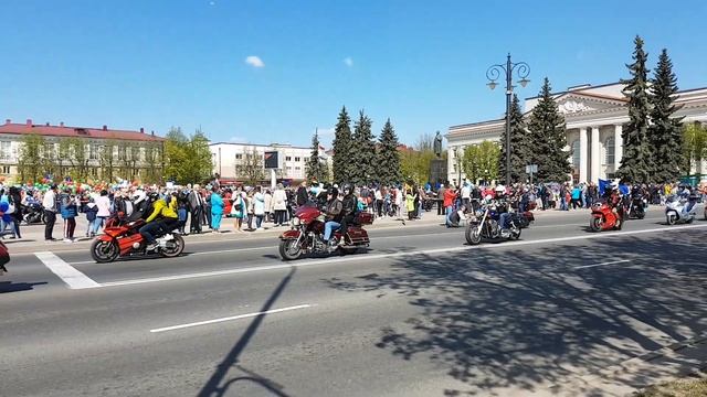 Парад байкеров Первого мая в г.Молодечно!