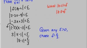 Epsilon Delta Definition of a Limit