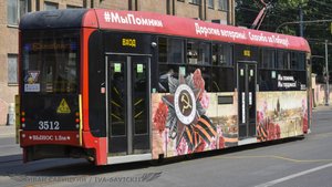 Трамваи ЛВС-86К на 6 маршруте