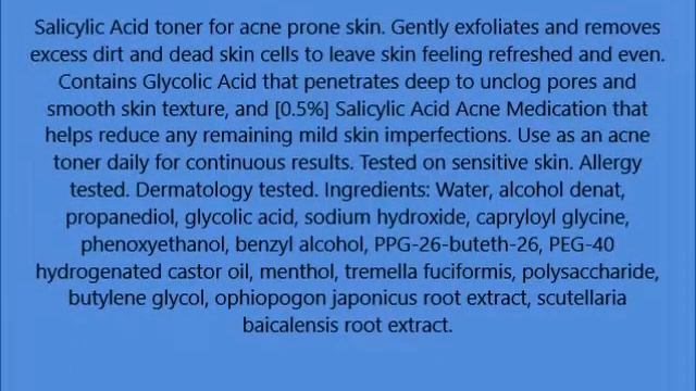 La Roche Posay Effaclar Clarifying Solution Facial Toner for Acne Prone Skin with Salicylic Acid an смотреть онлайн