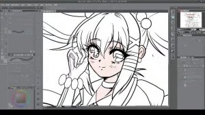 Speed Paint;  Oc "Inkumi" 90's anime style (#1)