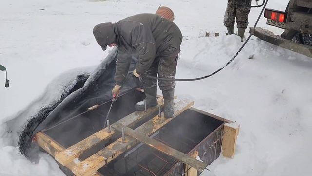 Бетонирование фундаментов в зимний период